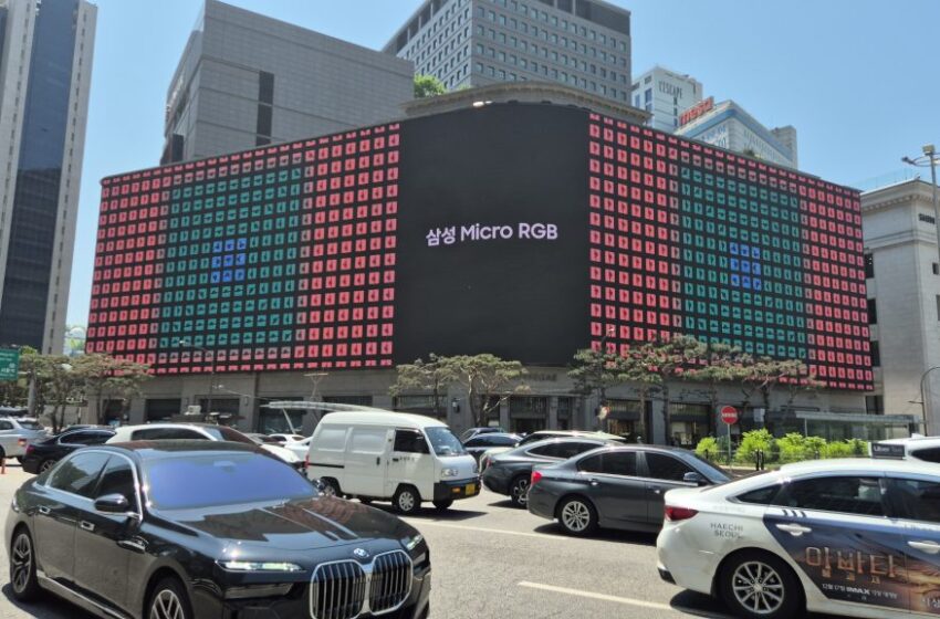  Samsung porta Micro RGB nei grandi hub globali dell’outdoor advertising