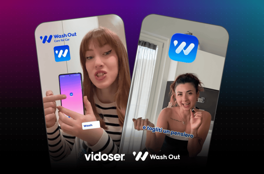  Wash Out affida a Vidoser il Creator Marketing per raccontare il lavaggio auto a domicilio